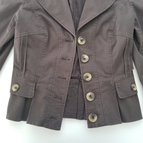D&G Corduroy 3/4 Sleeve Jacket Brown Size S - Picture 5 of 16